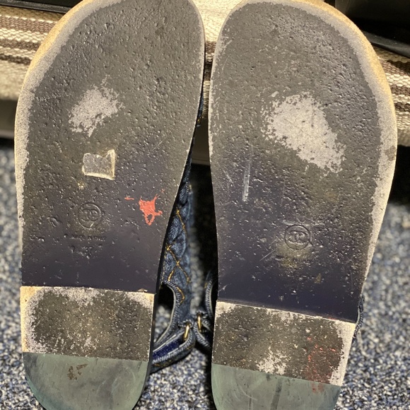 Chanel Denim Gold Quilted Cc Logo daddy sandal - Picture 7 of 13